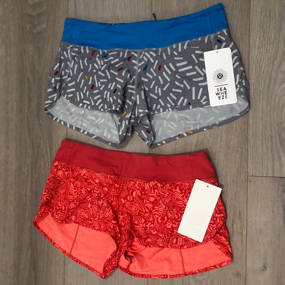 Lululemon Seawheeze Speed Shorts Size 10